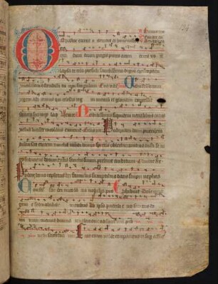 Fleuronnée-Initiale O, gespalten