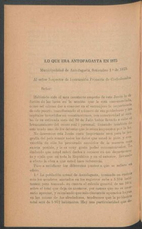 Lo que era Antofagasta en 1875