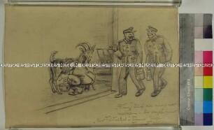 Karikatur "Franz dürf sie nicht mer melken"