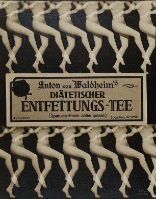 Plakatentwurf für Waldheims "Entfettungstee"