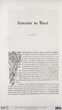 Lionardo da Vinci