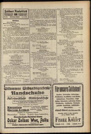 Zweite Ausgabe vom Mittwoch, den 15. Dezember 1915.