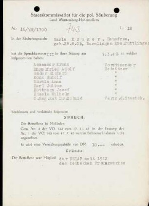 Kruger, Maria