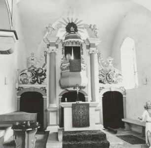 Jena-Ammerbach. Kirche St. Nicolai. Inneres nach Osten