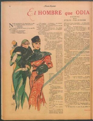 El hombre que odia a las mujeres : Cuento por Julio Franzoso
