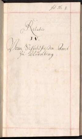 Relationes über verschiedene politische Gegenstände der Stadt Nürnberg 1624-1628, Teil 4-10 - Provinzialbibliothek Amberg 2 Ms. 9b