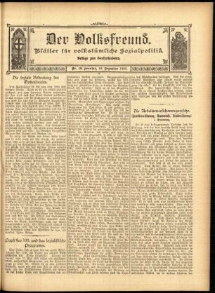 Ausgabe vom Sonntag, den 15. Dezember 1907.