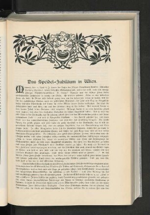 Das Speidel-Jubiläum in Wien