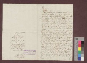 Die badische Landesadministration kauft von Christian Gerwig und dessen Sohn Mattheus ein Stückgut von 3 Jauchert 3 Viertel 12 Ruten um 825 Pfund.