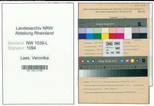 Entnazifizierung Veronika Lass , geb. 22.12.1886 ()