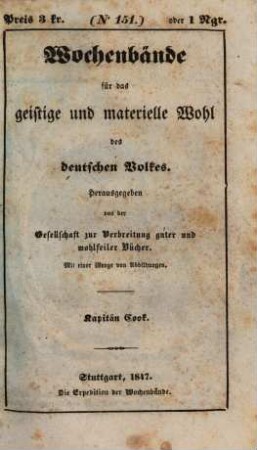 Das Leben des Kapitän Cook