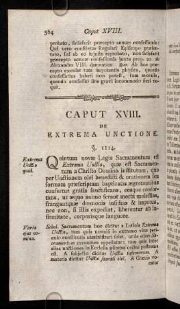 564-599, Caput XVIII
