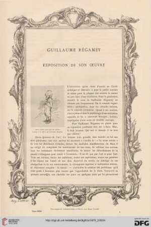 5: Guillaume Régamey : Exposition de son oeuvre
