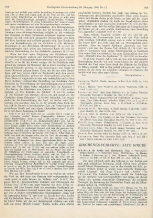 920-921 [Rezension] Jahrbuch für Antike und Christentum ; 1961