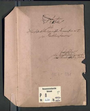Protokollakten der Kreisgerichtskommission I Recklinghausen für den Ort Recklinghausen (Juden T 1853-1861)