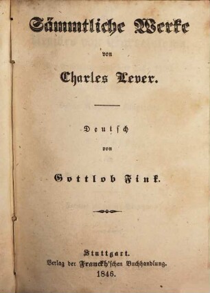 Die Nevilles von Garretstown : eine Erzählung aus dem Jahr 1760 ; aus dem Dublin University Magazine, 6/10