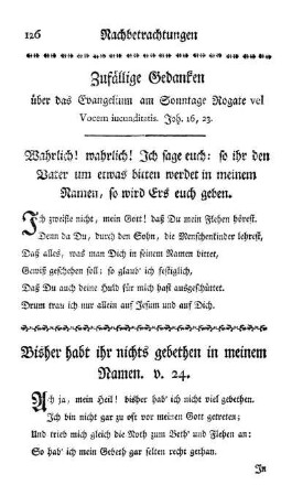 Bisher habt ihr nichts gebethen in meinem Namen. v. 24.