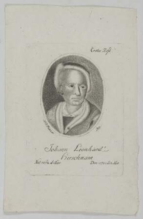 Bildnis des Johann Leonhard Hirschmann