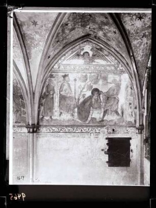 Marienkirche; südliche Sakristei, Wandmalerei, Martyrium der Heiligen Katharina