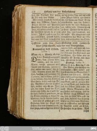 Historie von der Auferstehung und Himmelfahrt Jesu Christi, nach den vier Evangelisten.