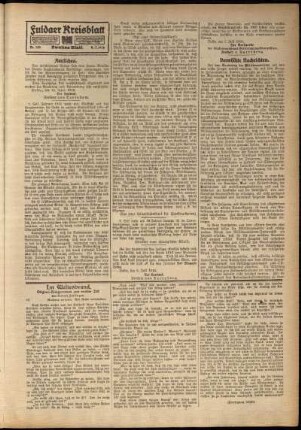 Zweite Ausgabe vom Samstag, den 08. Juli 1916.