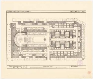 Stadtfriedhof Engesohde, Hannover: Belegungsplan, Grundriss 1:200
