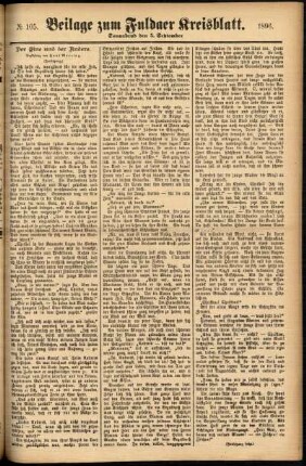 Zweite Ausgabe vom Samstag, den 05. September 1896.