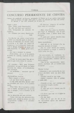 Concurso permanente de Chistes