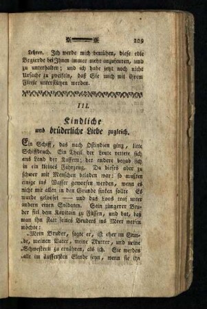 Kindliche und brüderliche Liebe zugleich