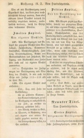 Neunter Titel. Von Handelszetteln