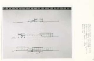 Galerie Alter Meister, Berlin-Tiergarten (Diplomarbeit bei Karl Wilhelm Ochs): Schnitte
