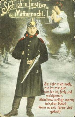 Steh' ich in finst'rer Mitternacht. - Sie liebt mich noch, [...]