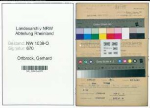 Entnazifizierung Gerhard Ortbrock , geb. 06.04.1915 ()