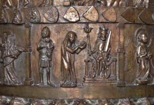 Szenen aus der Geburts-, Jugend- und Passionsgeschichte Christi als Darstellung des Nicaeischen Glaubensbekenntnisses mit dem Heiligen Nikolaus — Der Bethlehemitische Kindermord