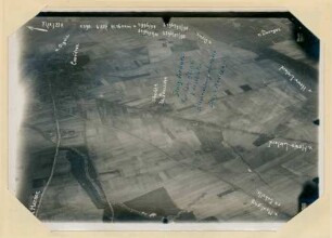 Foto des Geländes südlich von Courrières (Luftbild)