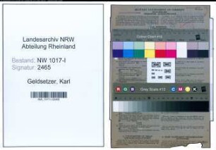 Entnazifizierung Karl Geldsetzer , geb. 26.10.1913 (Schriftsetzer)