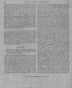 Almanach du commerce et des arts et métiers des Cantons de Vaud, Genève et Neuchâtel pour l'an de grace. Neuchatel: Girardet 1818