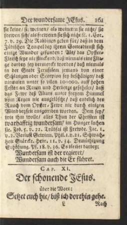Cap. XI. Der schonende Jesus. über die Wort: Setzet euch hie/ biß ich dorthin gehe