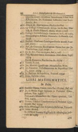 Libri Mathematici.