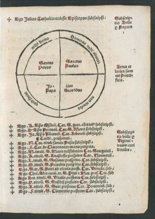 Ego Iulius Catholice ecclesie Episcopus subscripsi.