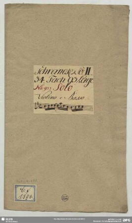 Sonatas - Mus.2-R-8,88 : vl, bc - G