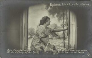 Einsam bin ich, nicht alleine. - Meine Einsamkeit versüßet [...]