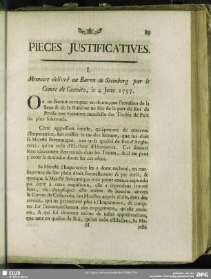 Pieces Justificatives