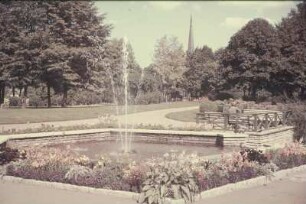 Deutschland. Stadtpark (vielleicht in Bad Wörishofen)