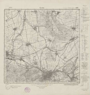4028 (alte Nr.: 2230) Goslar, Meßtischblatt (4cm - Karte)