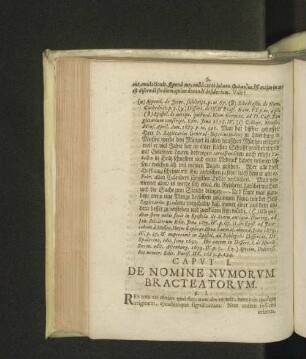 Capvt I. De nomine nvmorum bracteatorvm.