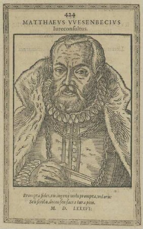 Bildnis des Matthaeus Wesenbeck