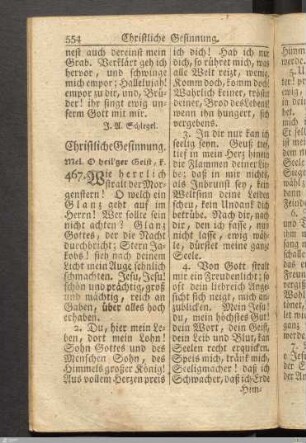 Christliche Gesinnung.