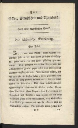 Fünf und dreyssigstes Stück