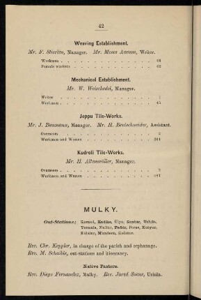 42-43, Mulky (with several out-stations)